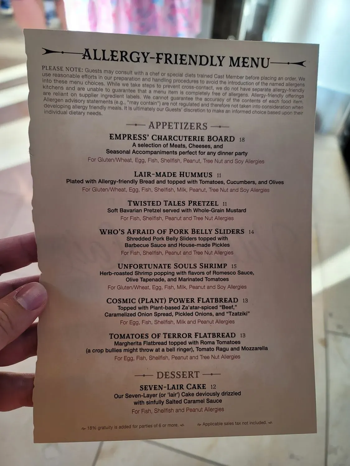 Menu 6