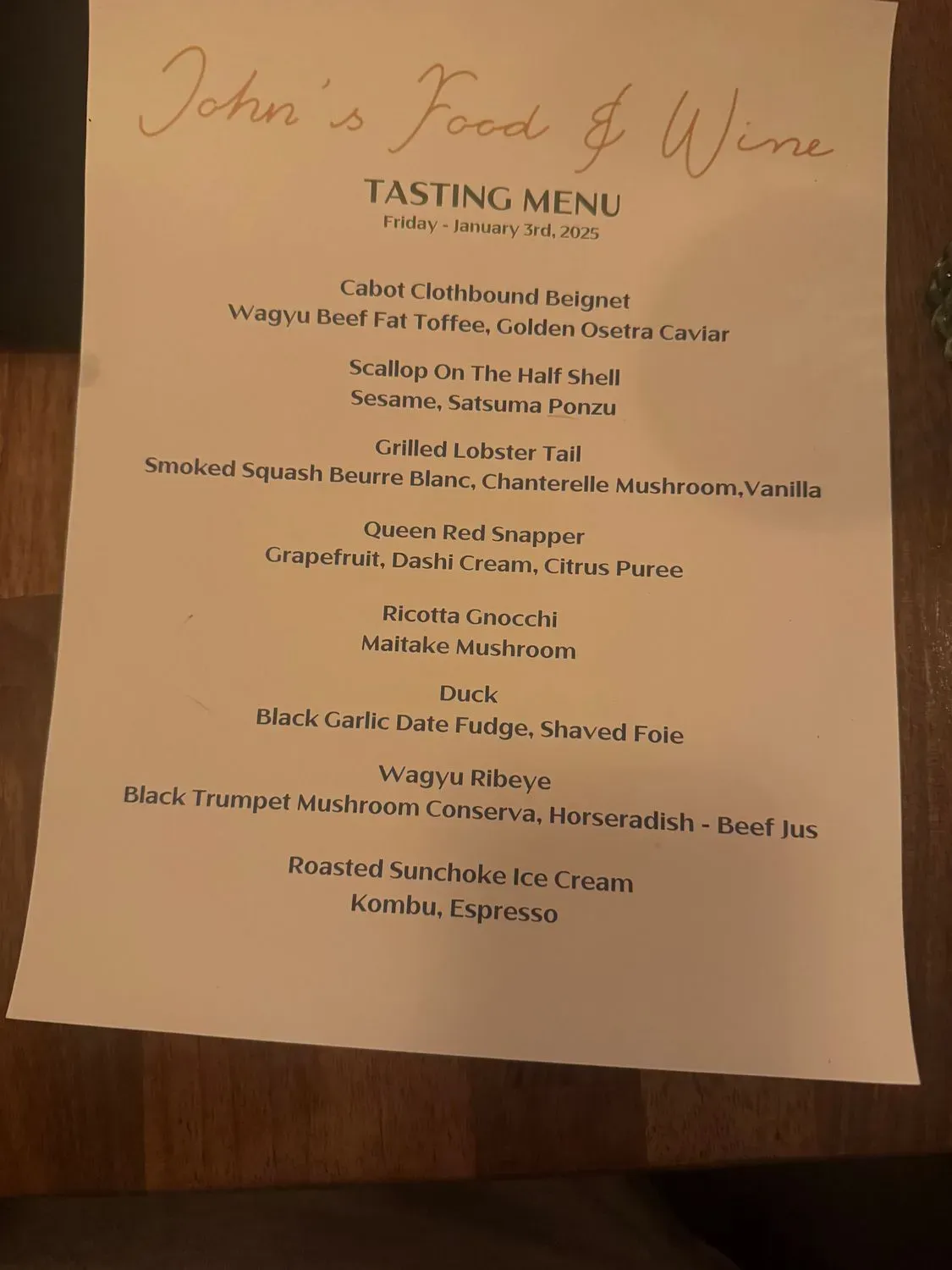 Menu 2