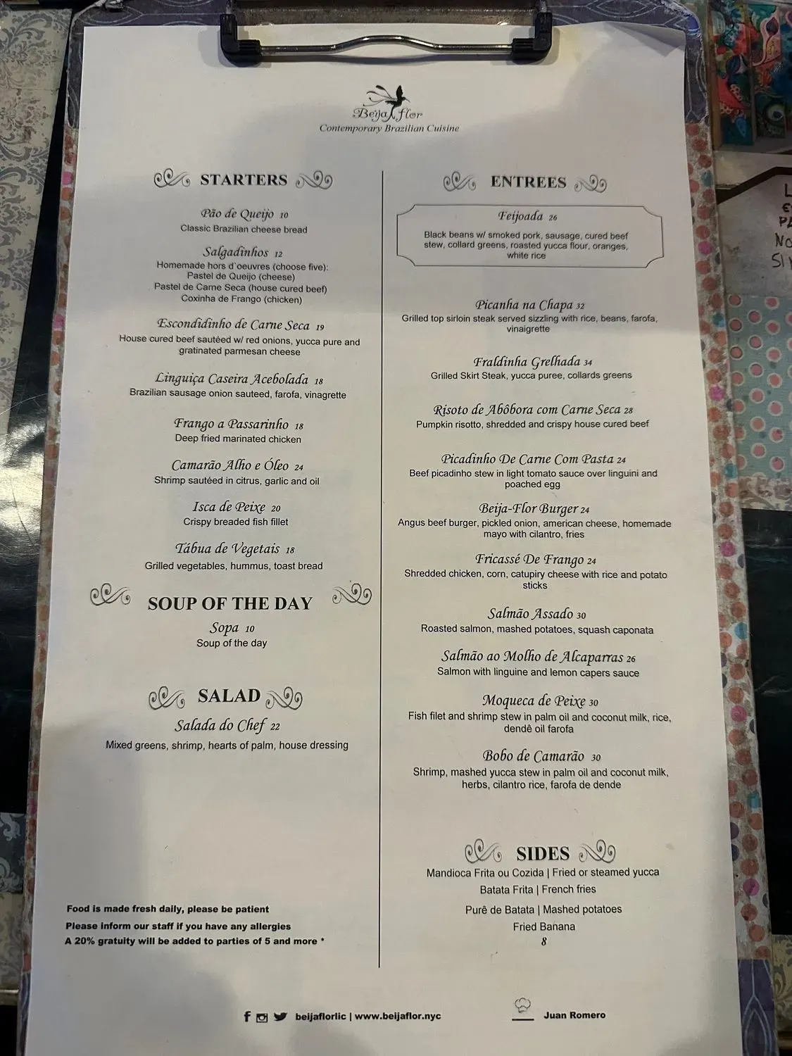 Menu 6