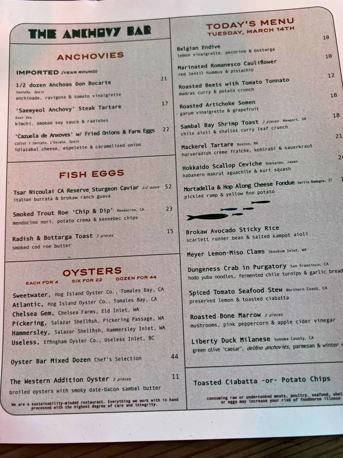 Menu 6