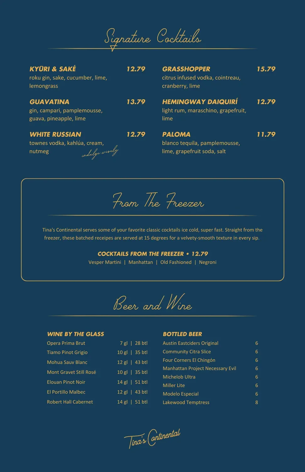 Menu 2