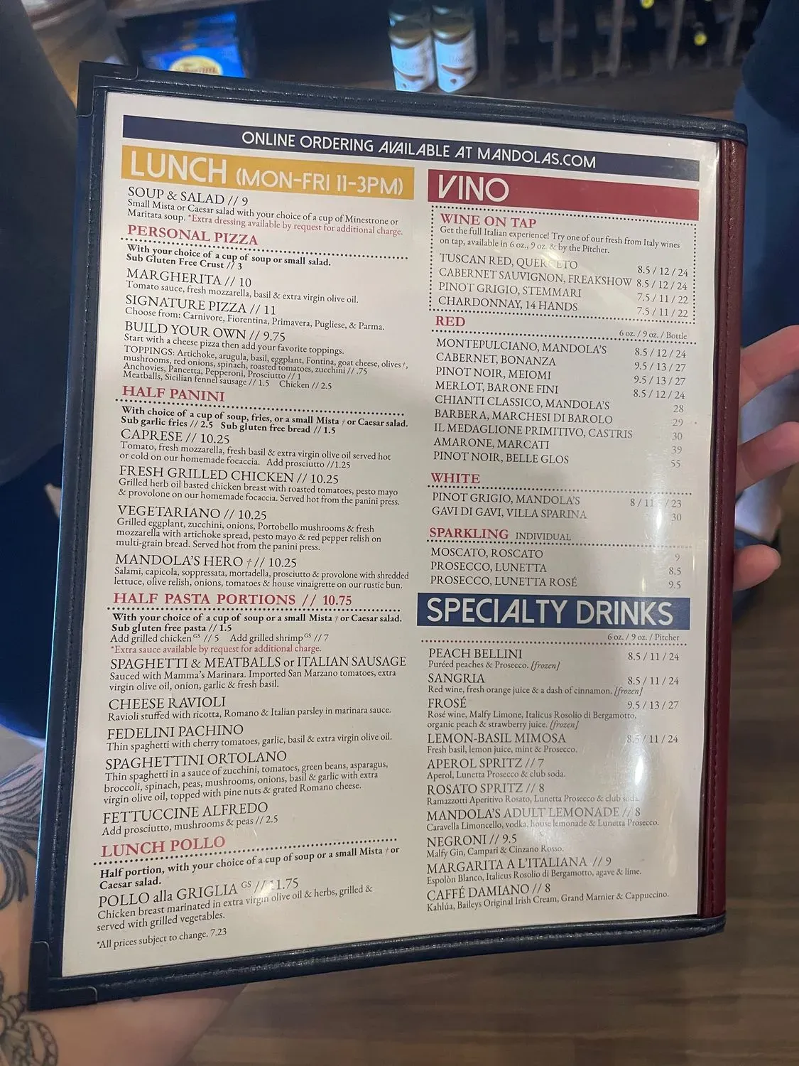 Menu 3