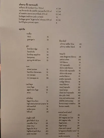 Menu 1