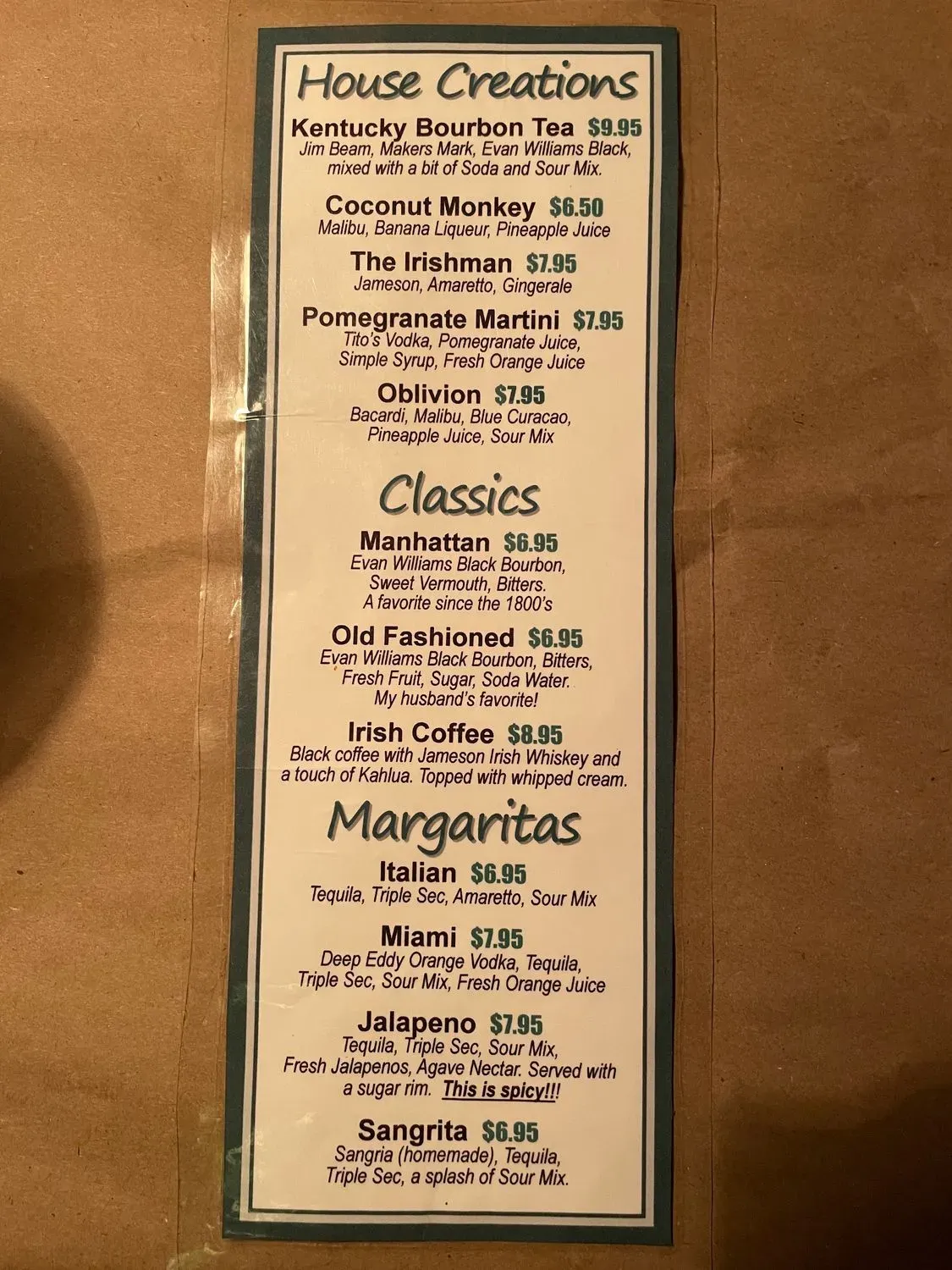 Menu 2