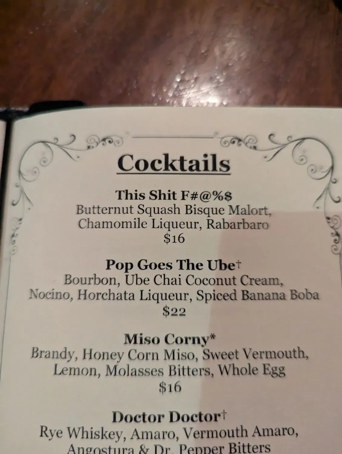 Menu 5