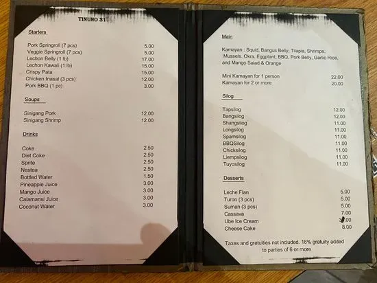 Menu 1