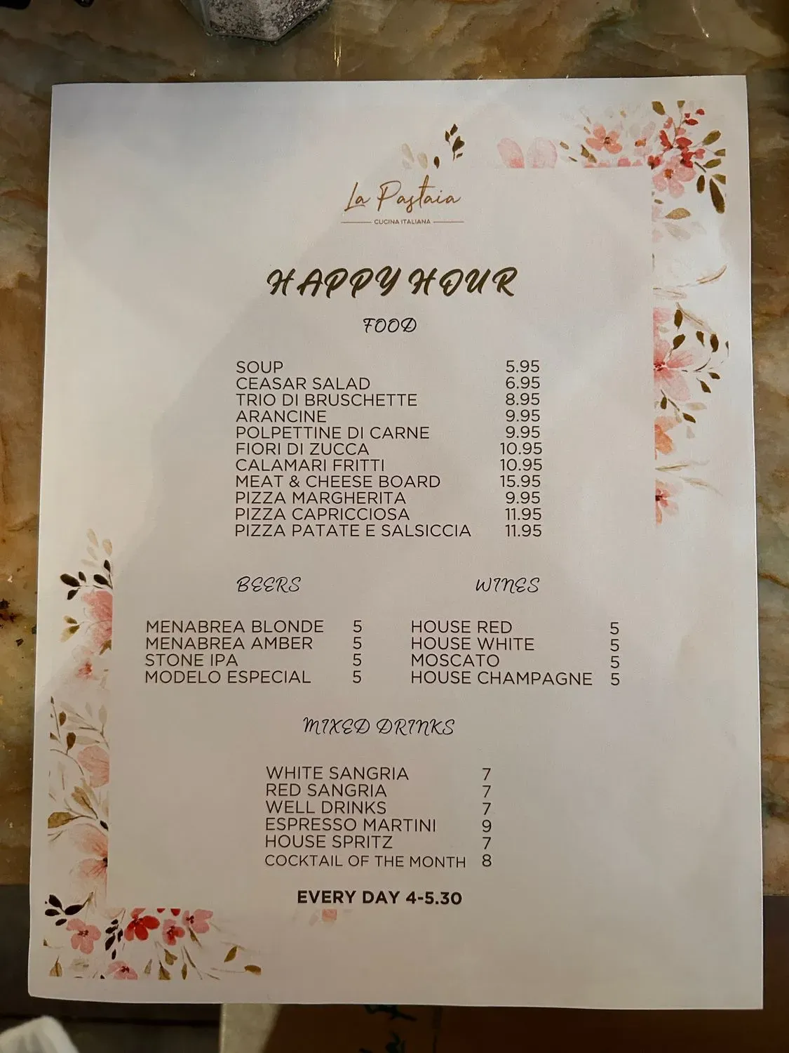 Menu 4