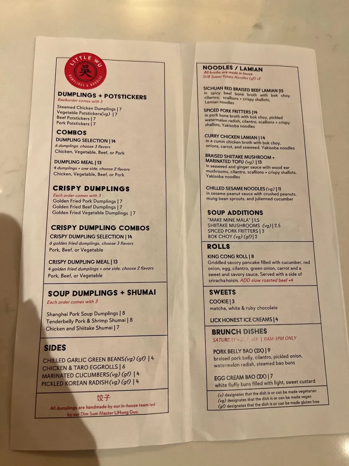 Menu 1