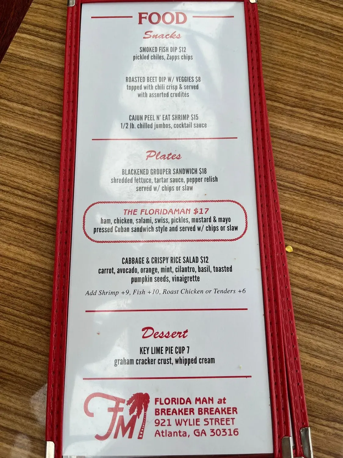 Menu 5