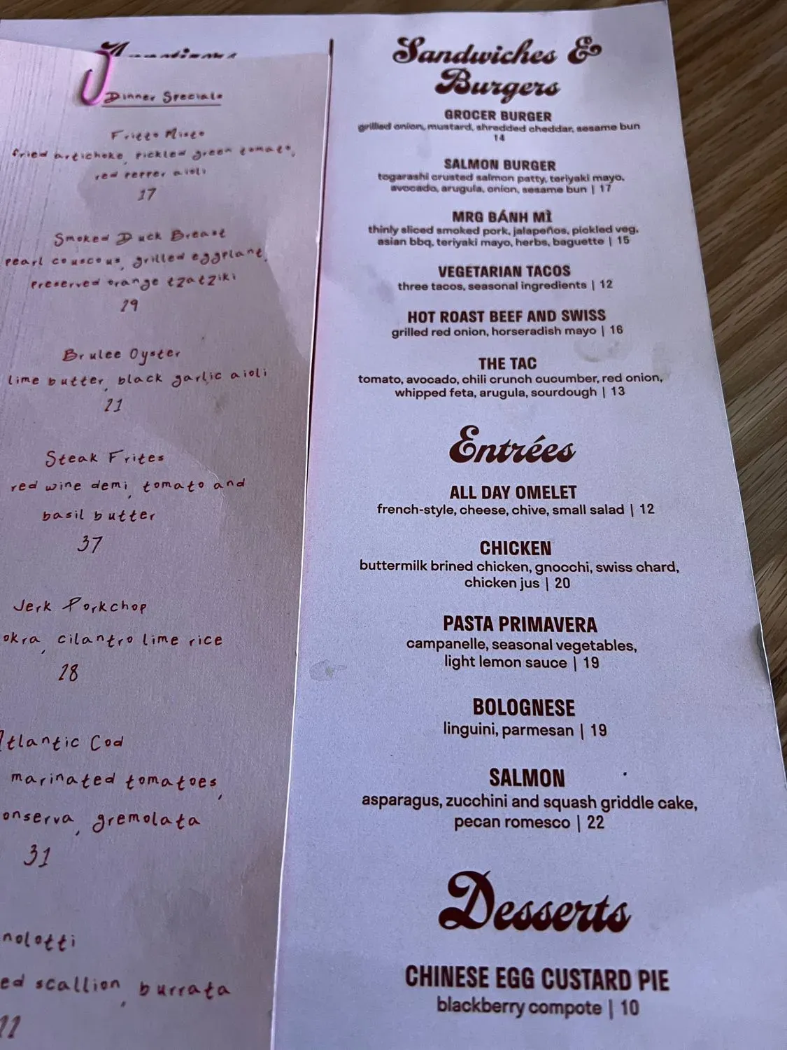 Menu 4