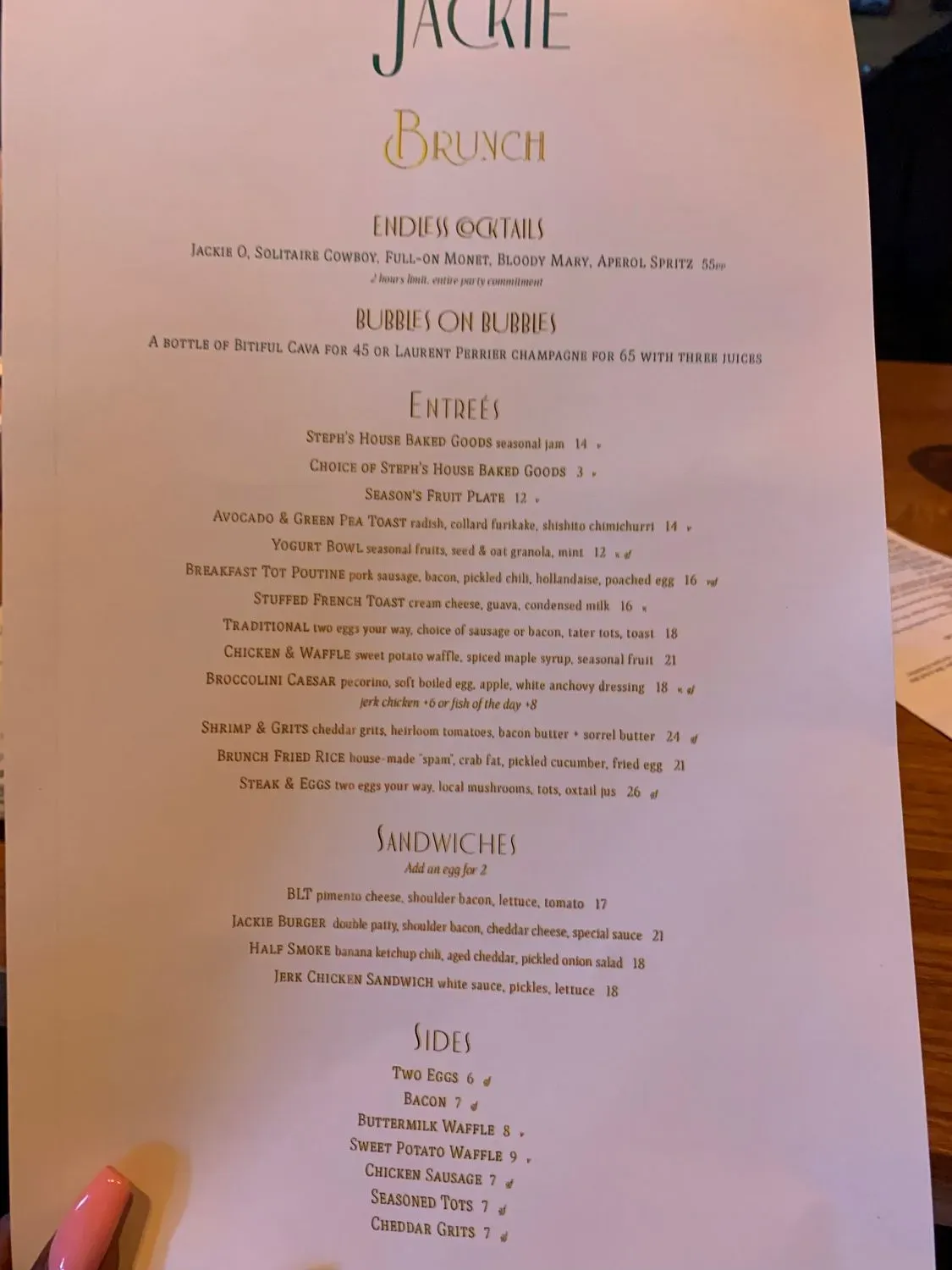 Menu 5