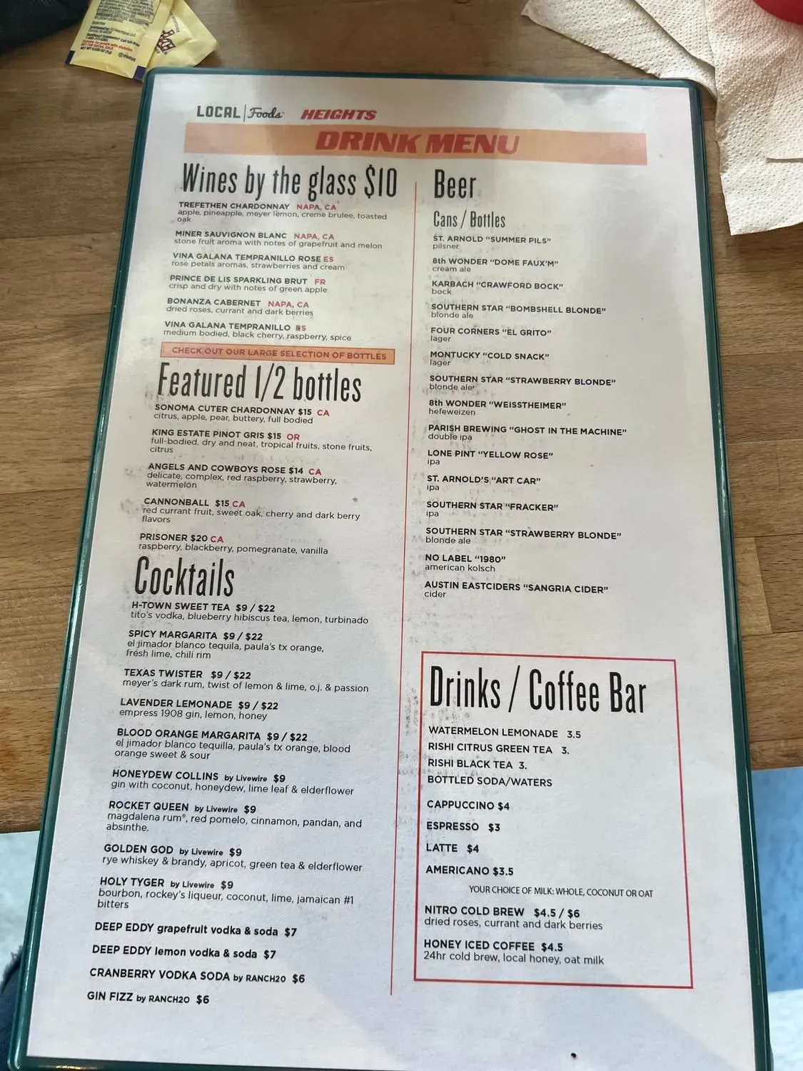 Menu 5