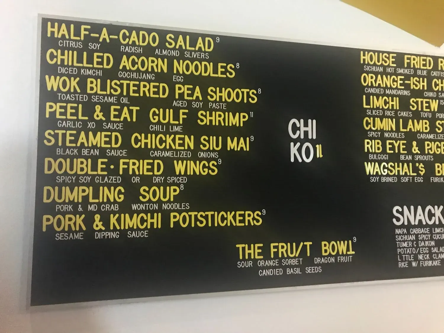 Menu 5