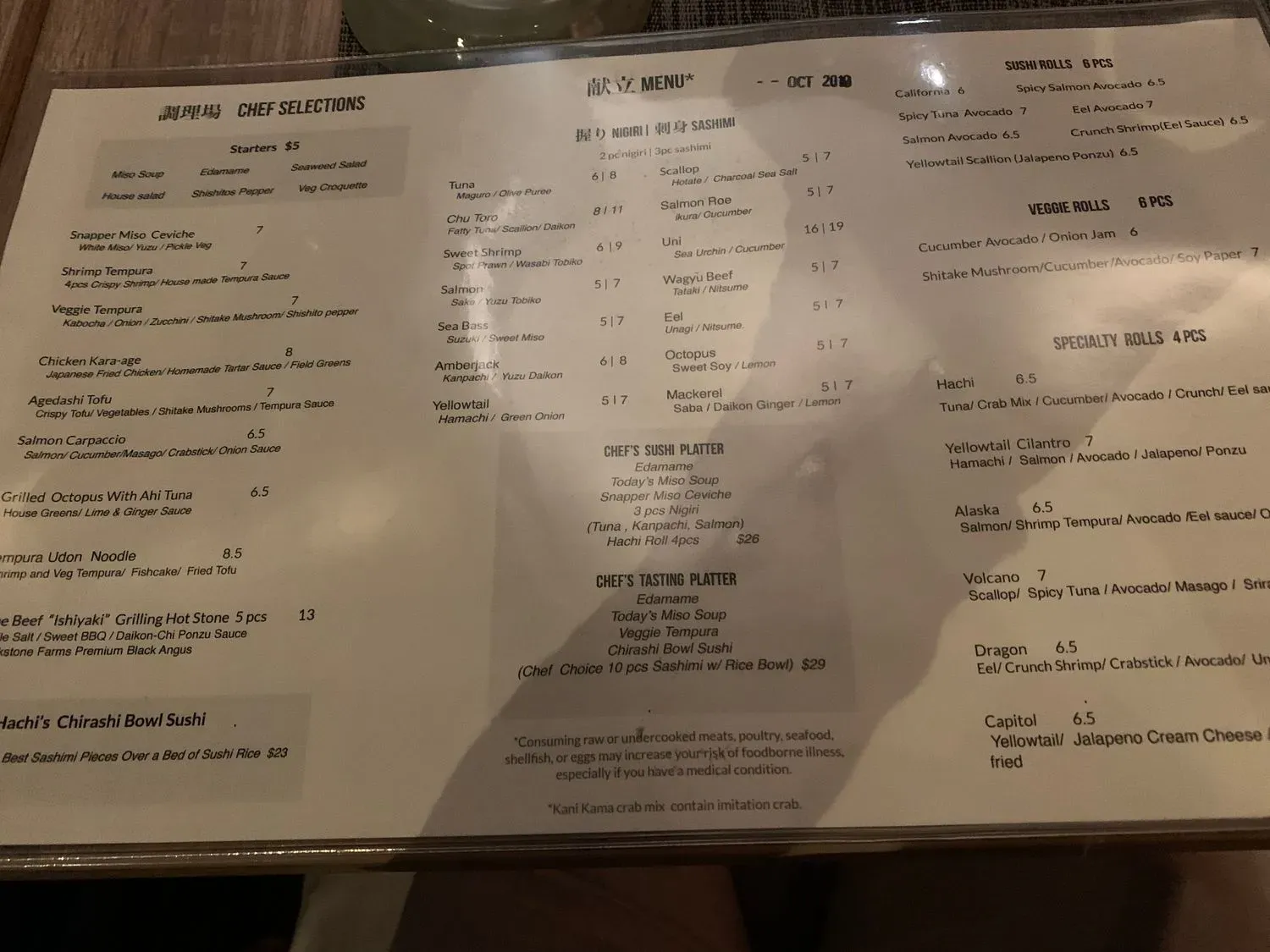 Menu 6