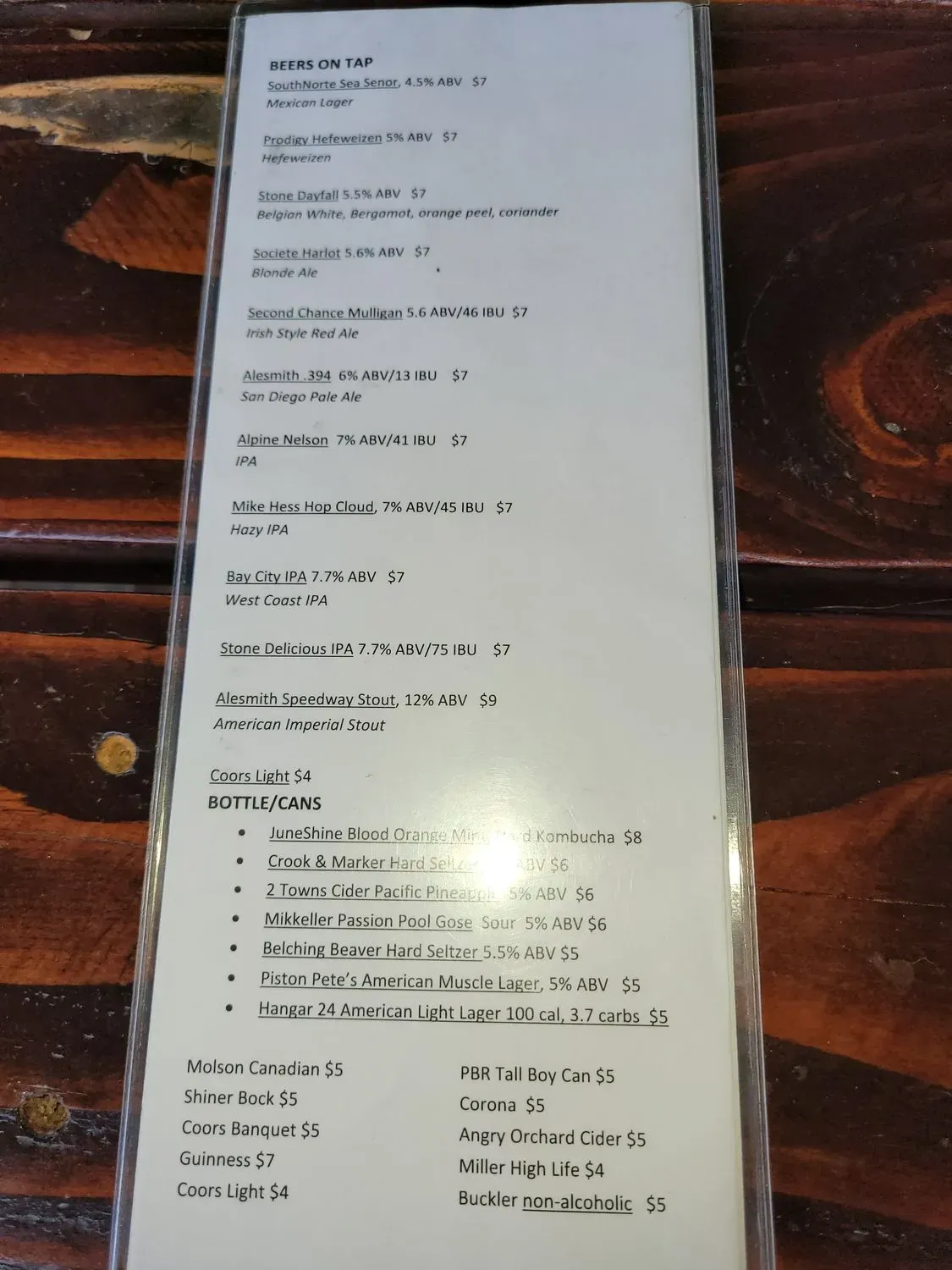 Menu 6