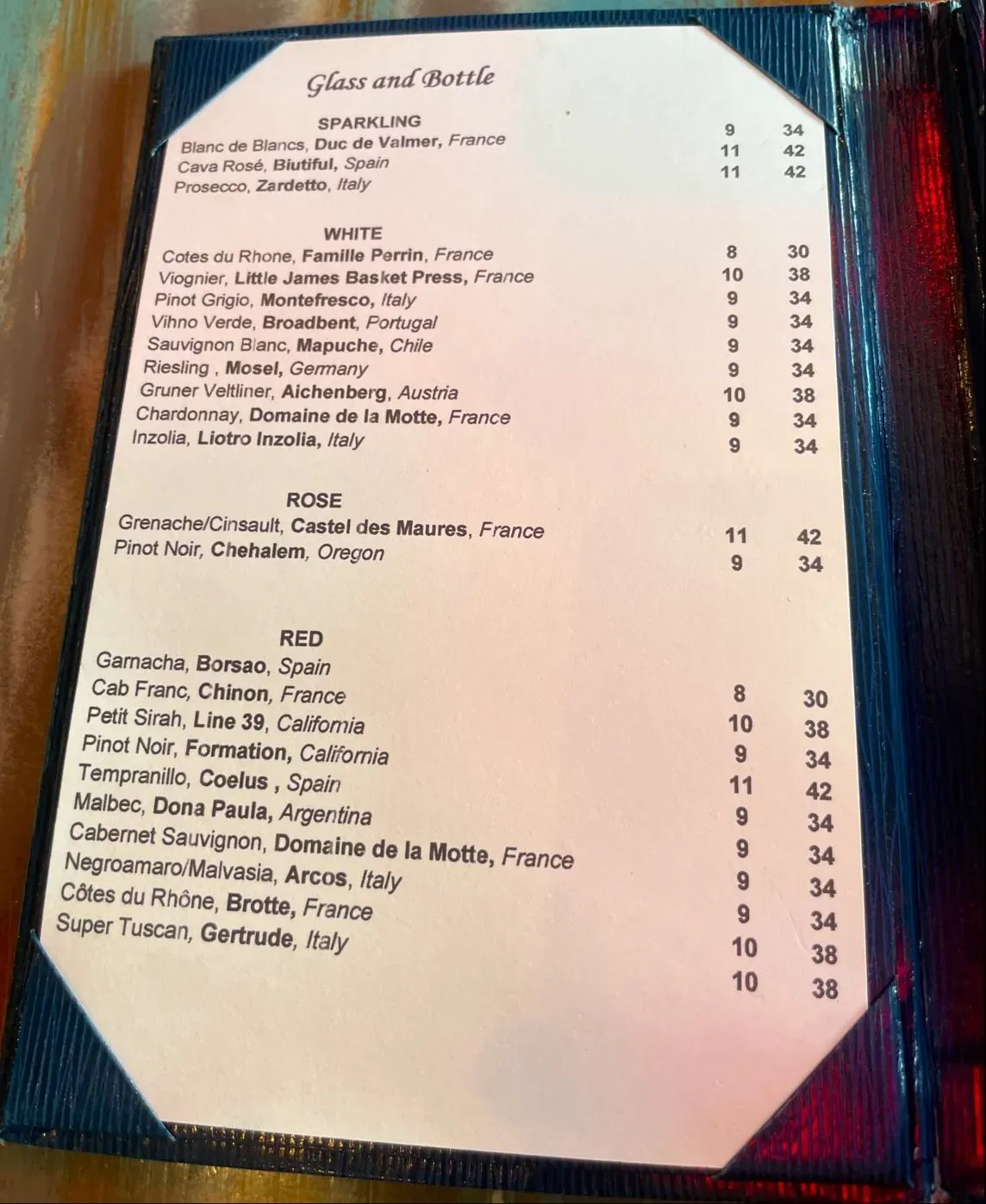 Menu 2