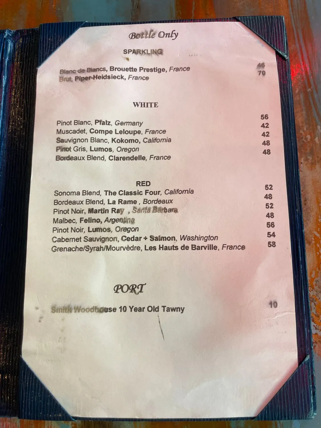 Menu 5