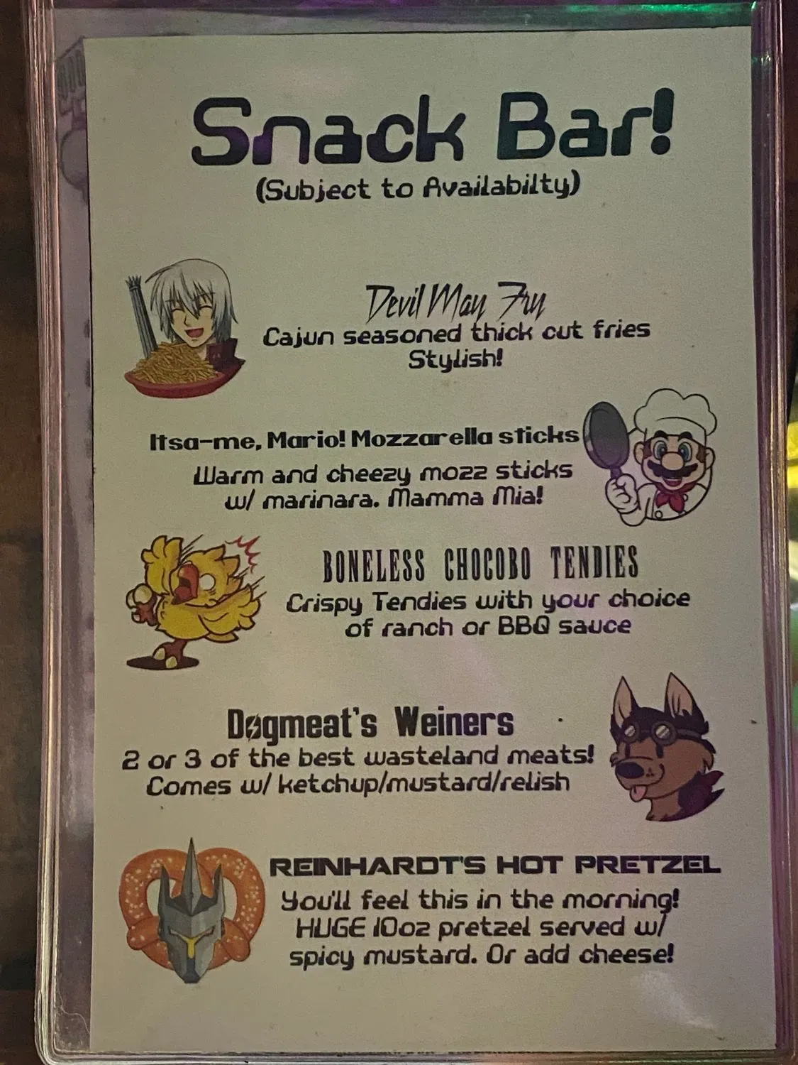 Menu 1