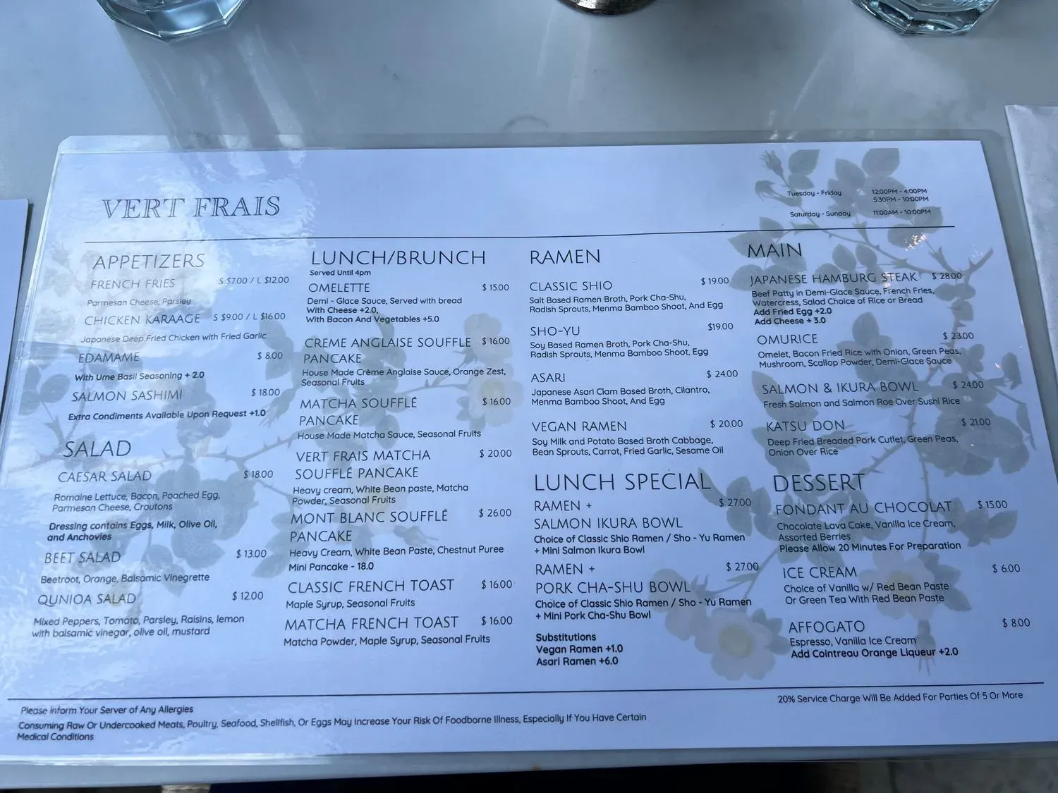 Menu 4