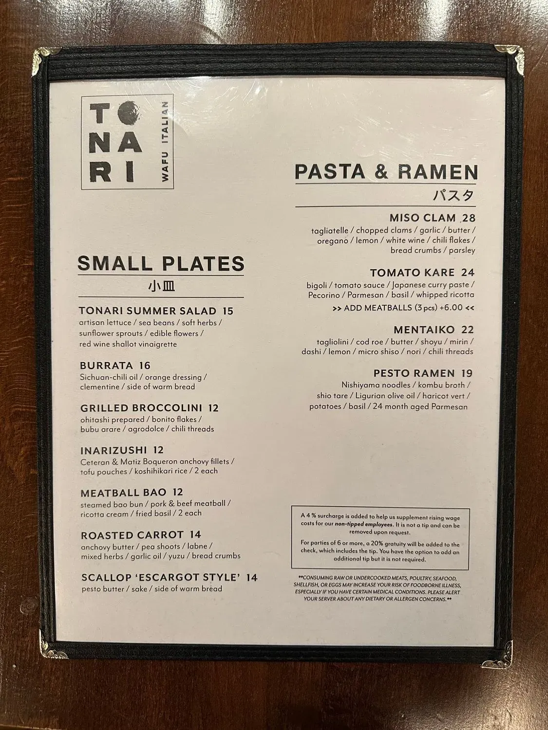 Menu 4