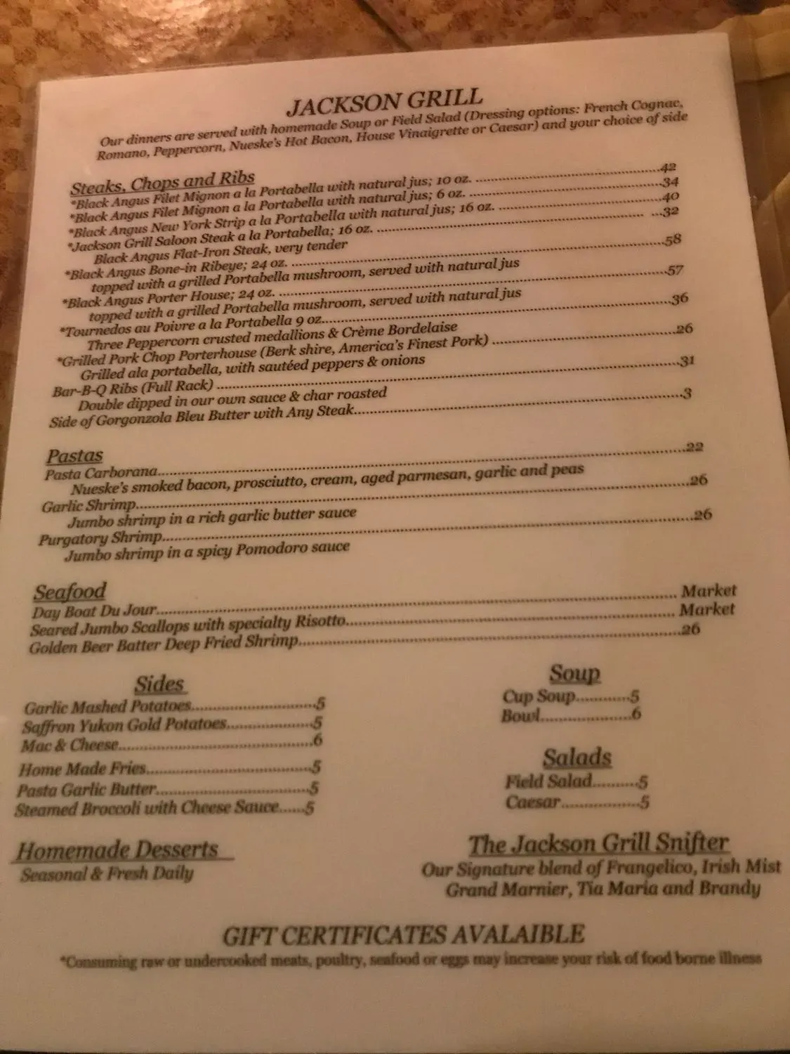 Menu 2