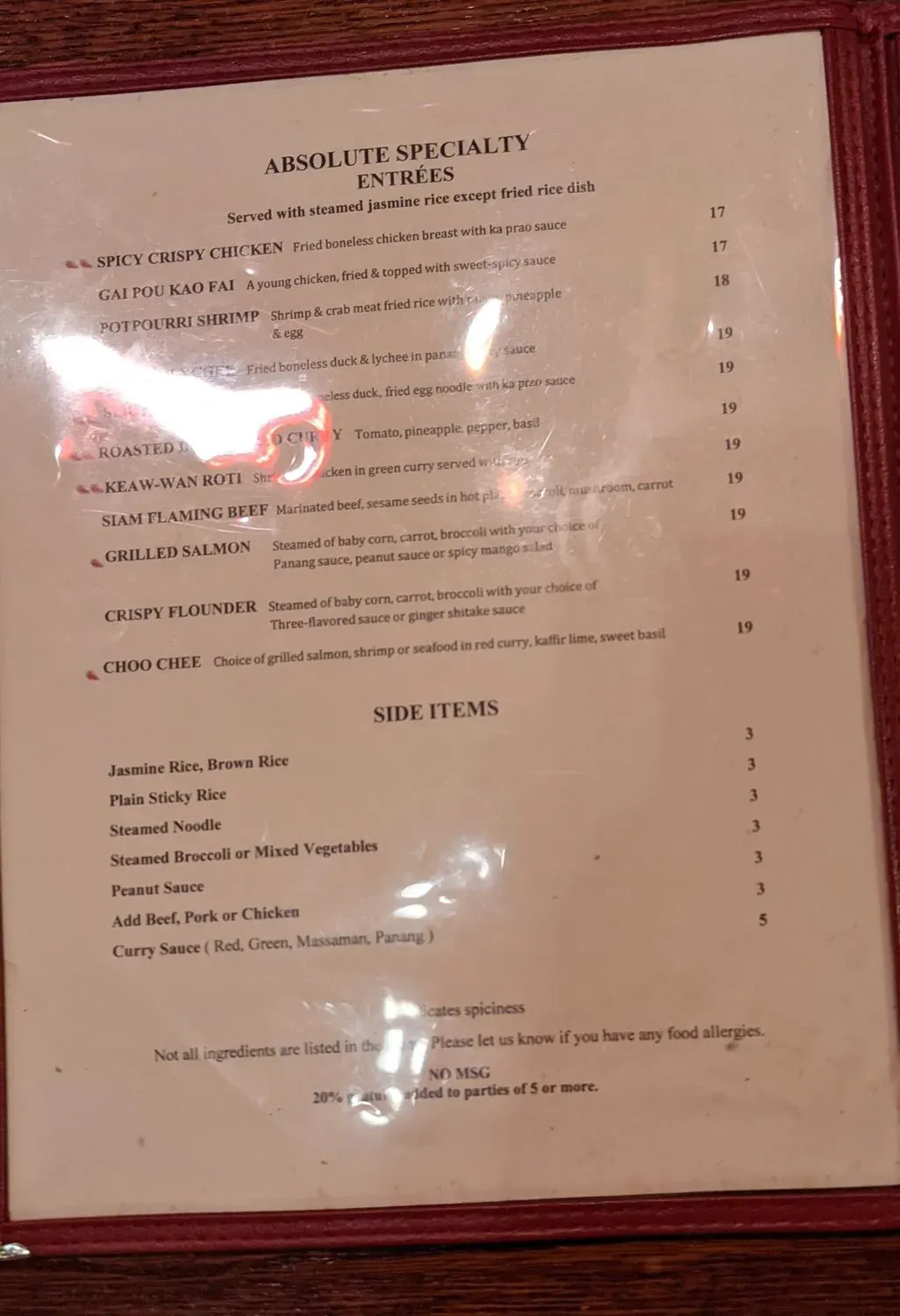 Menu 5