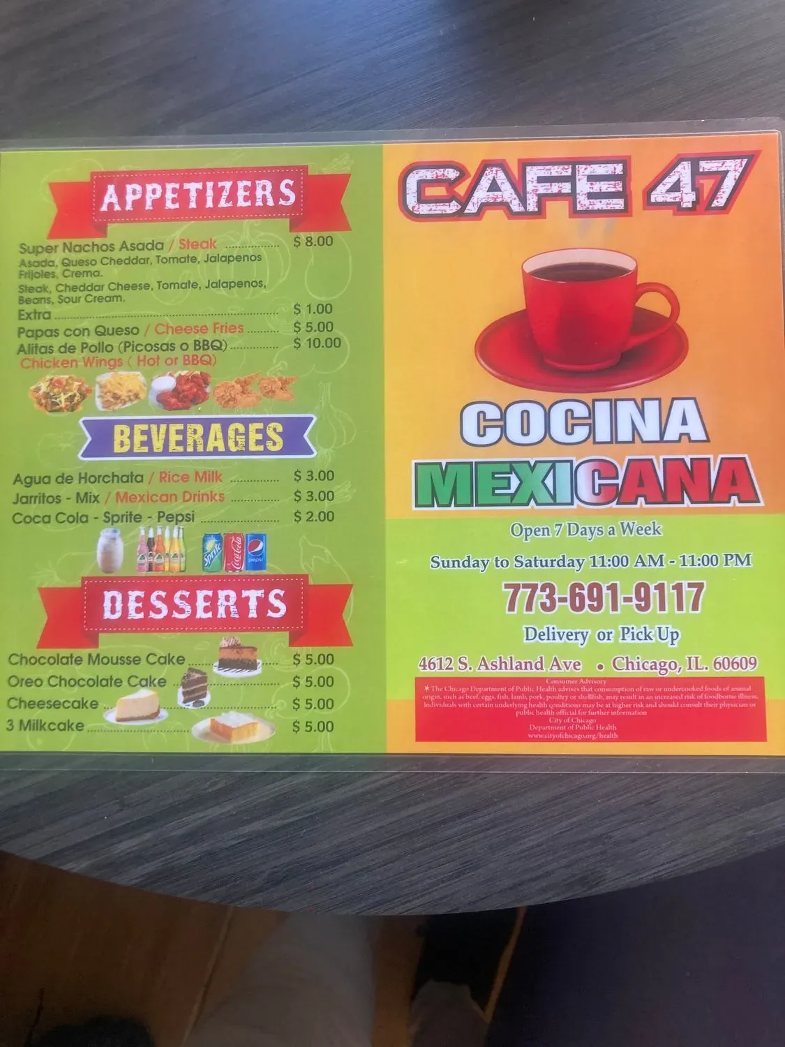 Menu 5