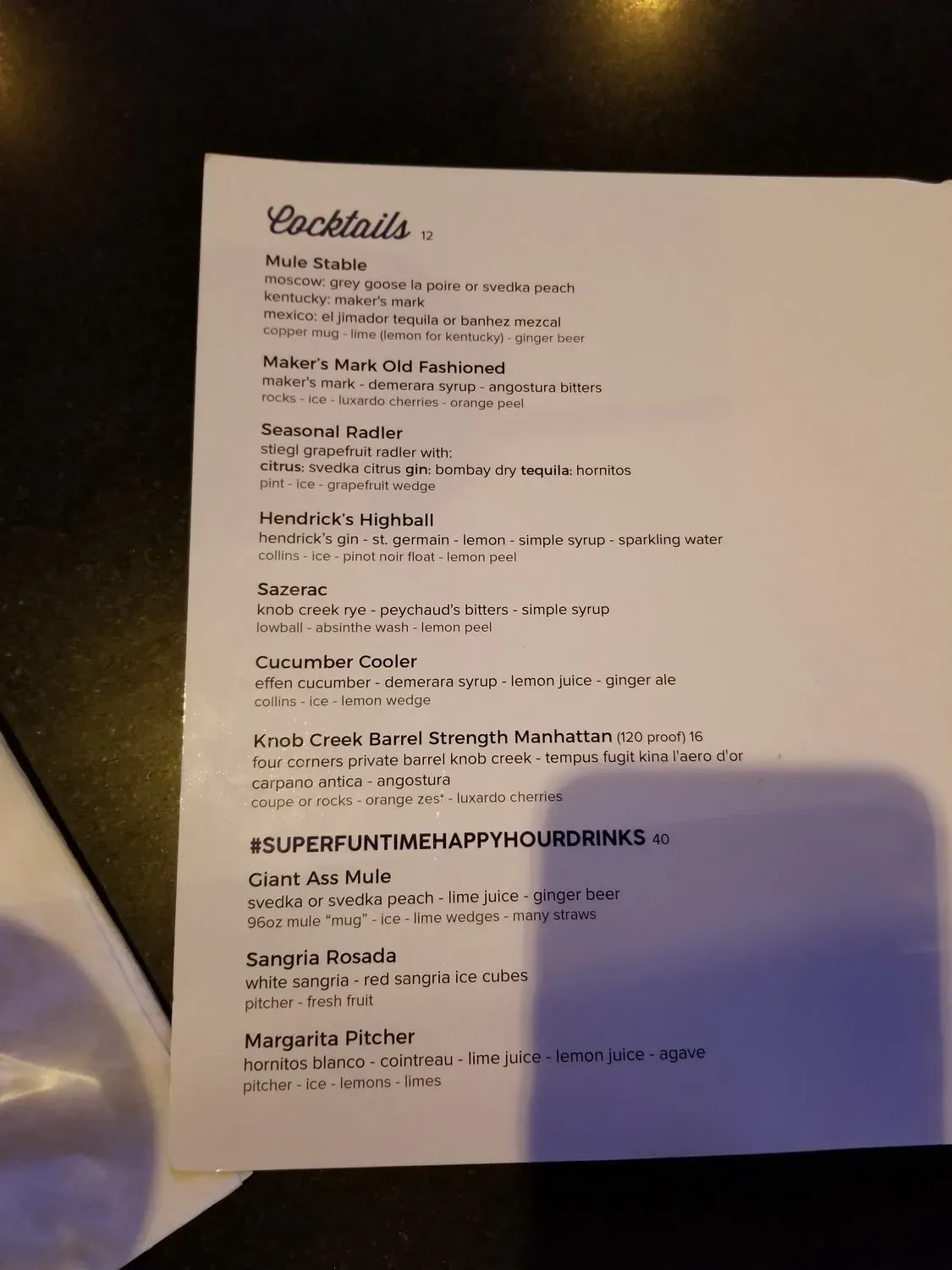 Menu 5