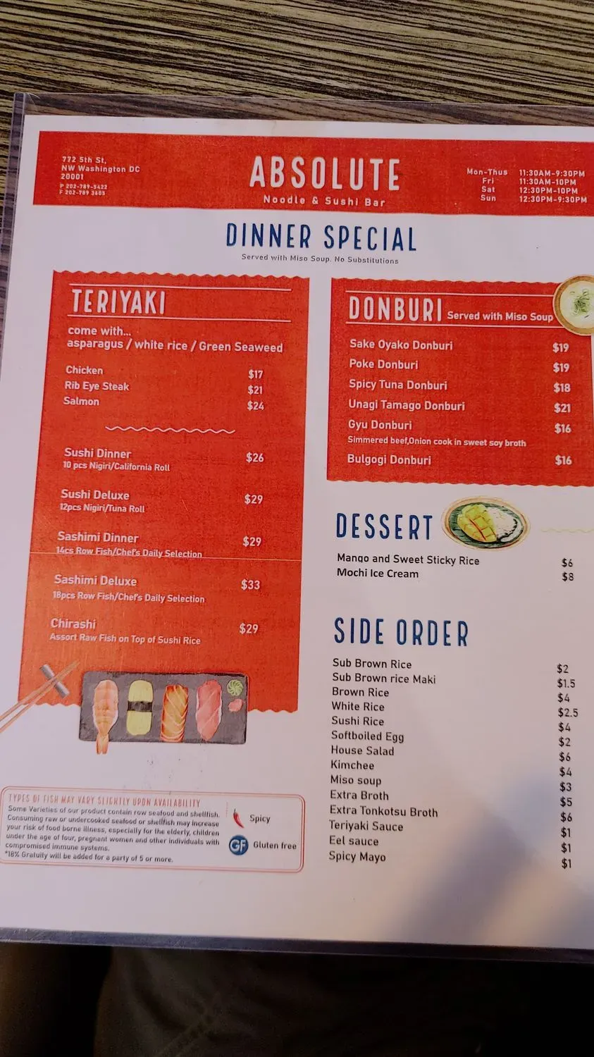 Menu 6