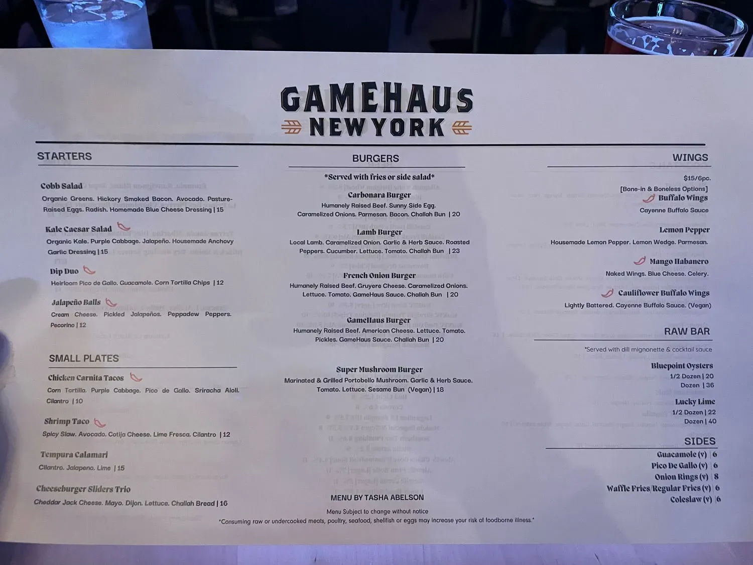 Menu 5