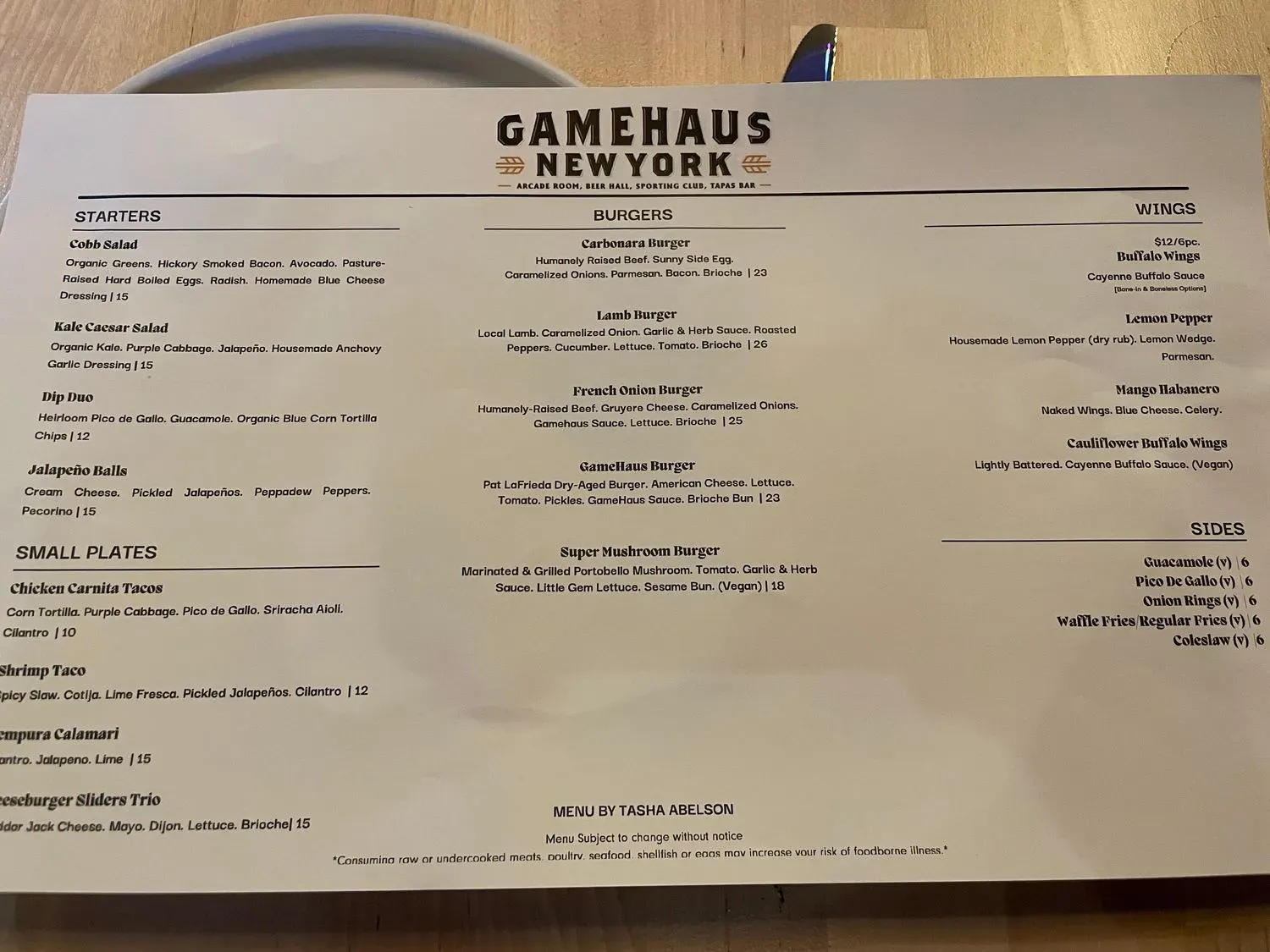 Menu 6