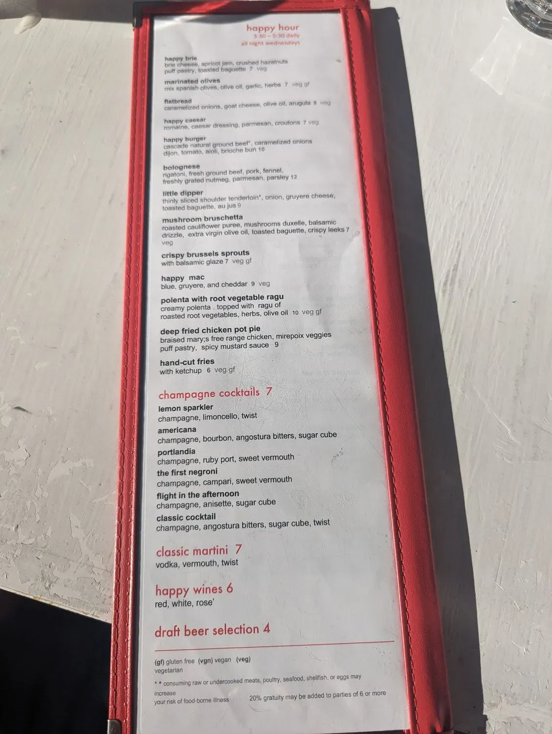 Menu 5