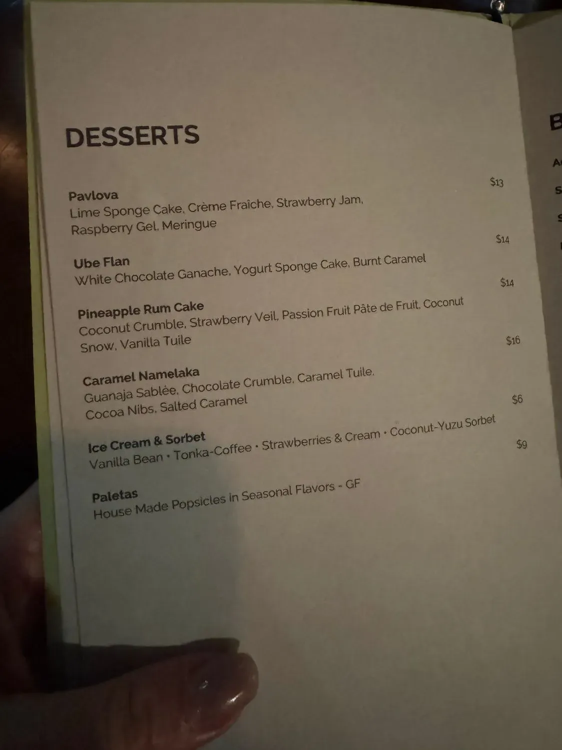 Menu 5