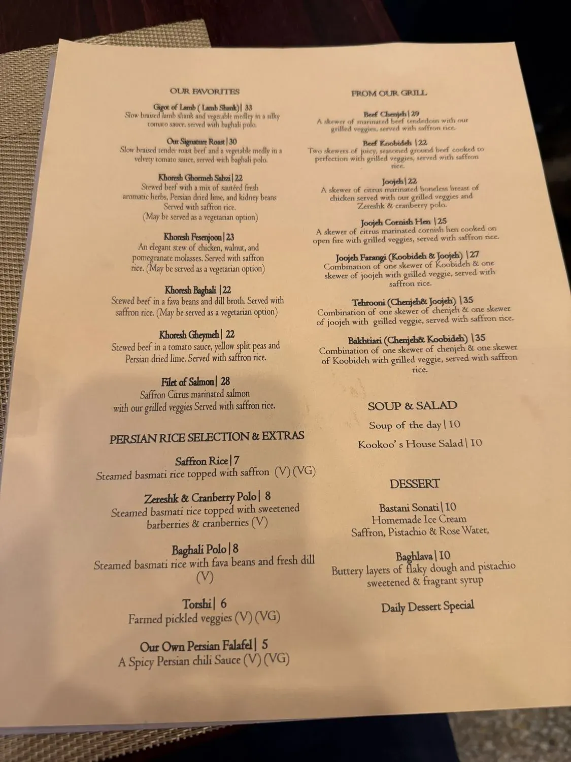 Menu 4