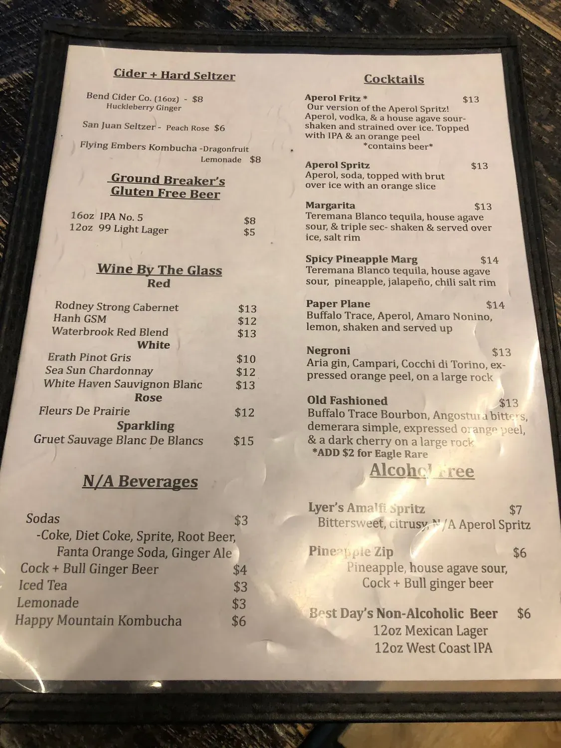 Menu 6