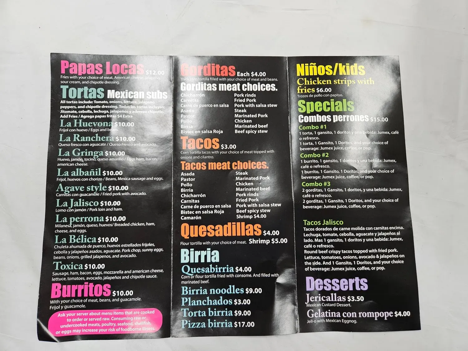 Menu 2