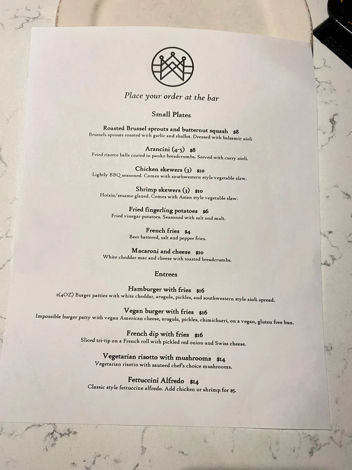 Menu 1