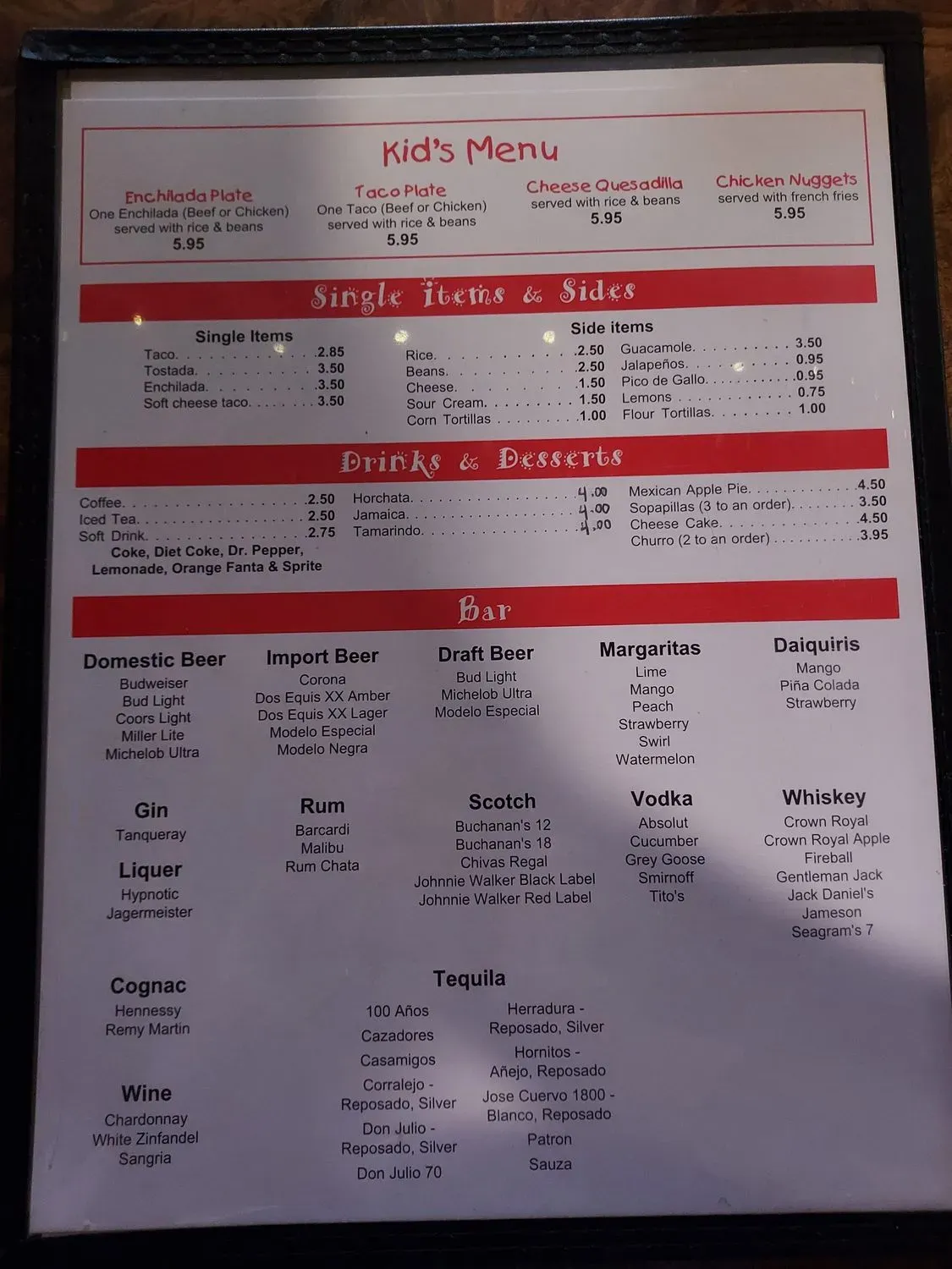 Menu 1