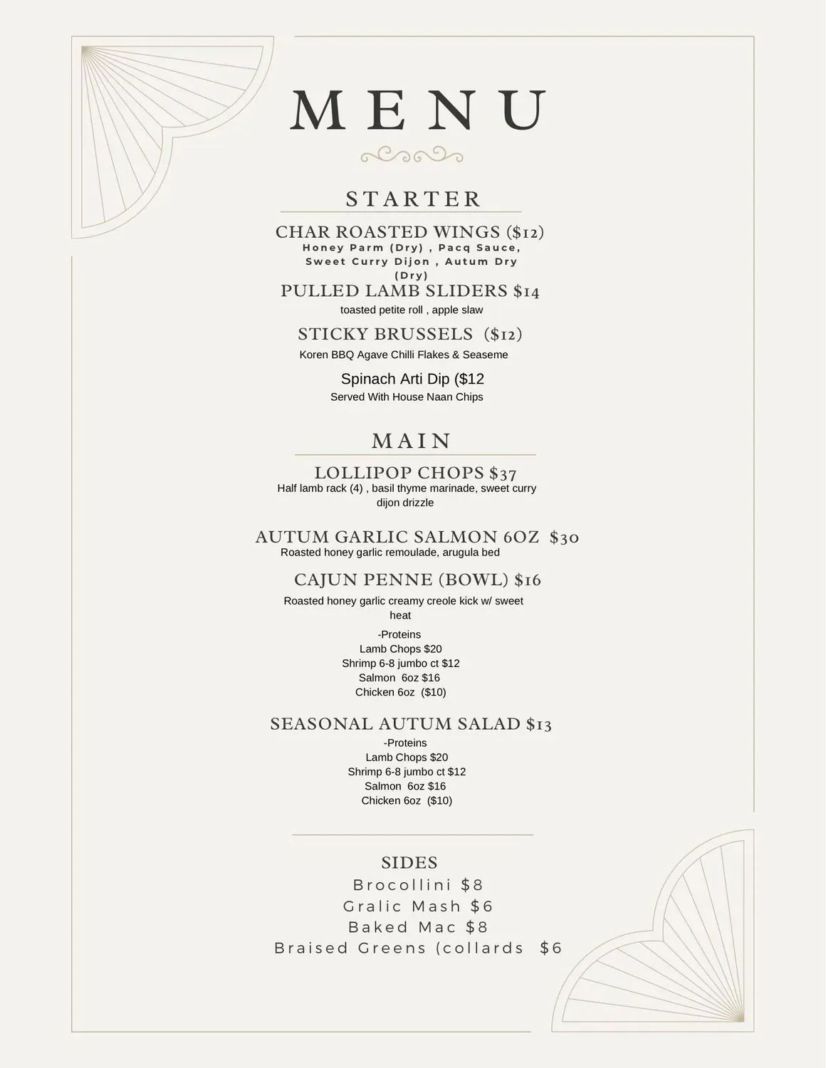 Menu 2