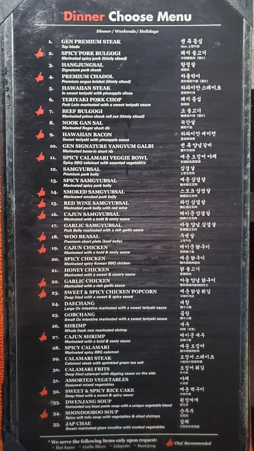 Menu 6