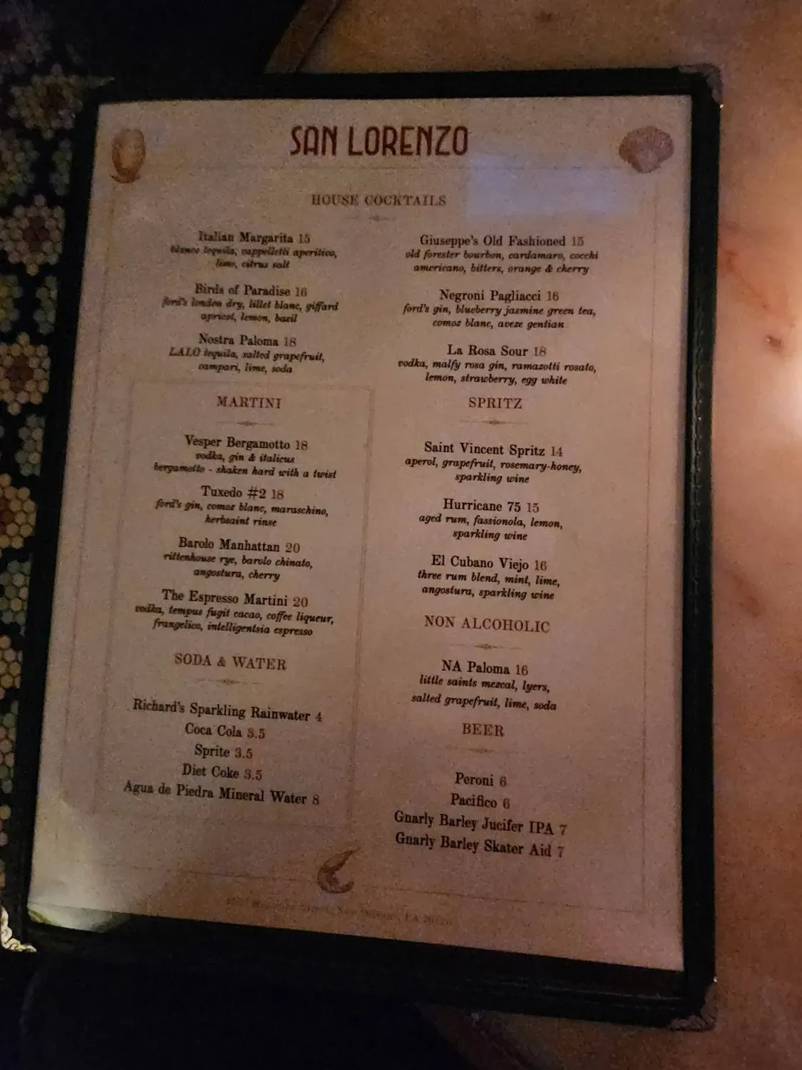 Menu 2