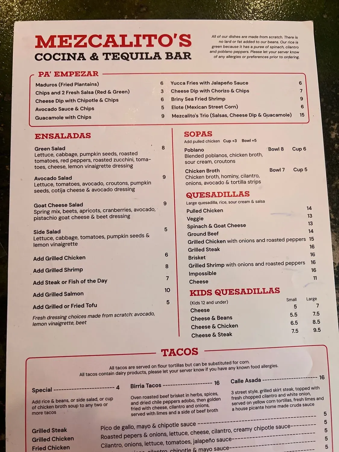 Menu 2