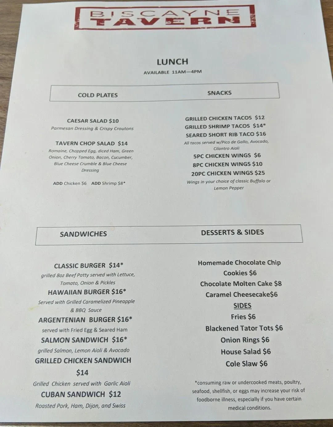 Menu 5