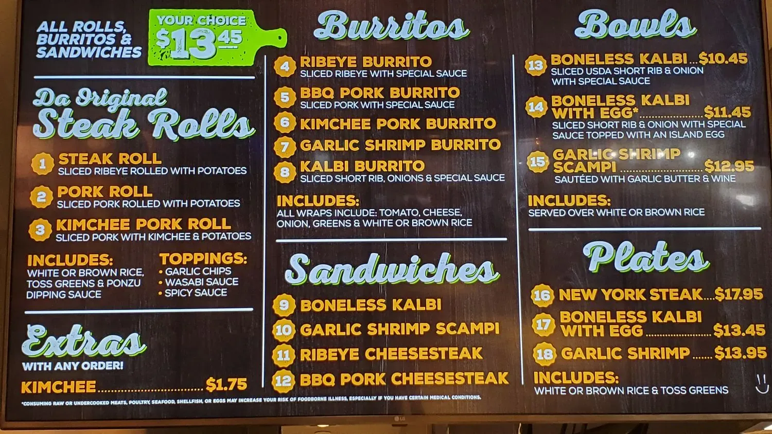 Menu 1