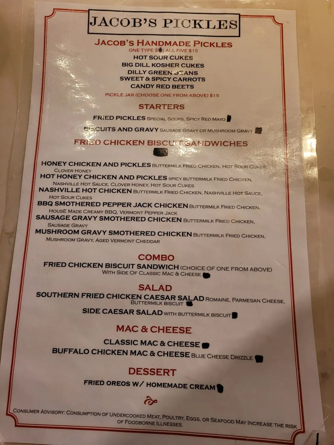 Menu 2