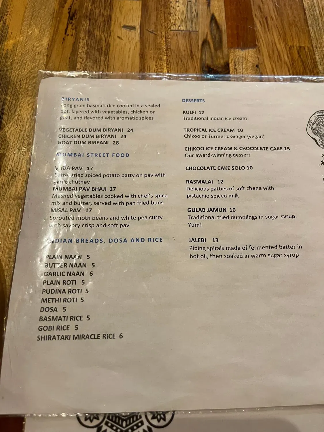 Menu 4