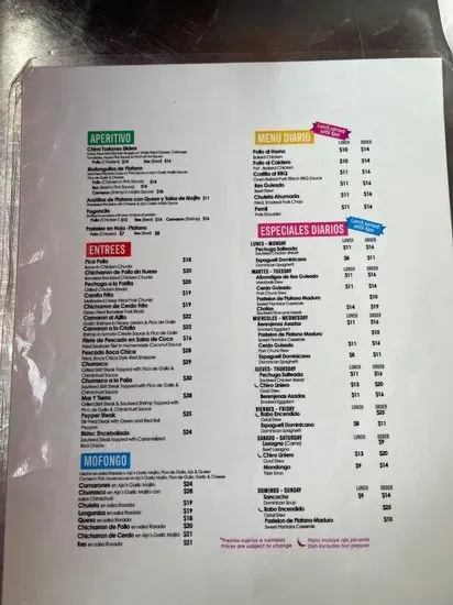 Menu 2