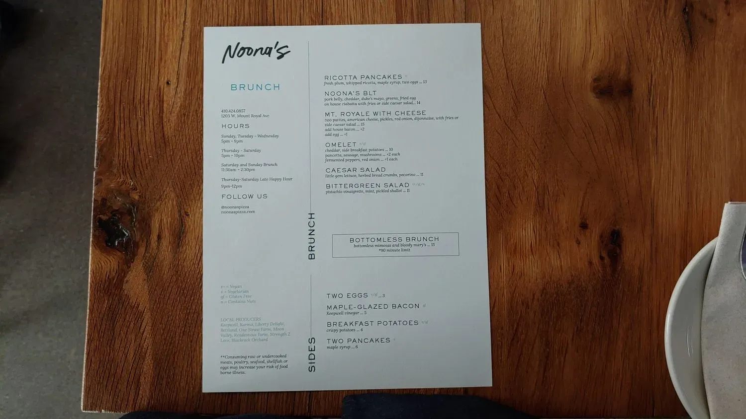 Menu 2