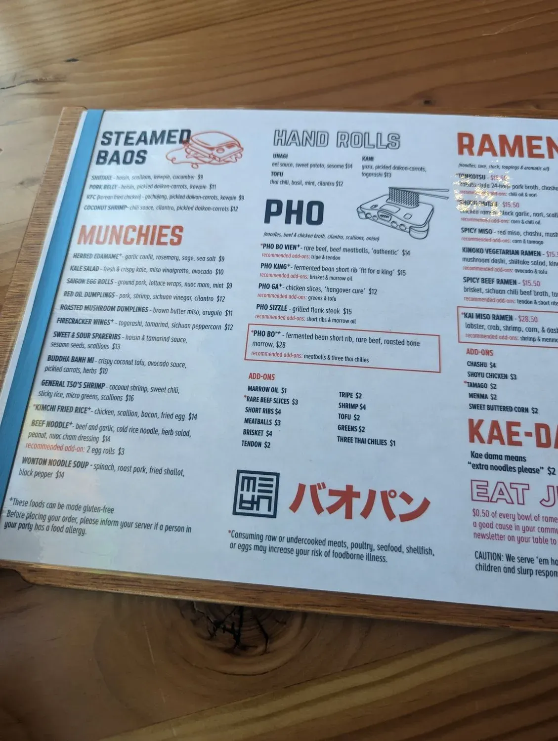 Menu 5