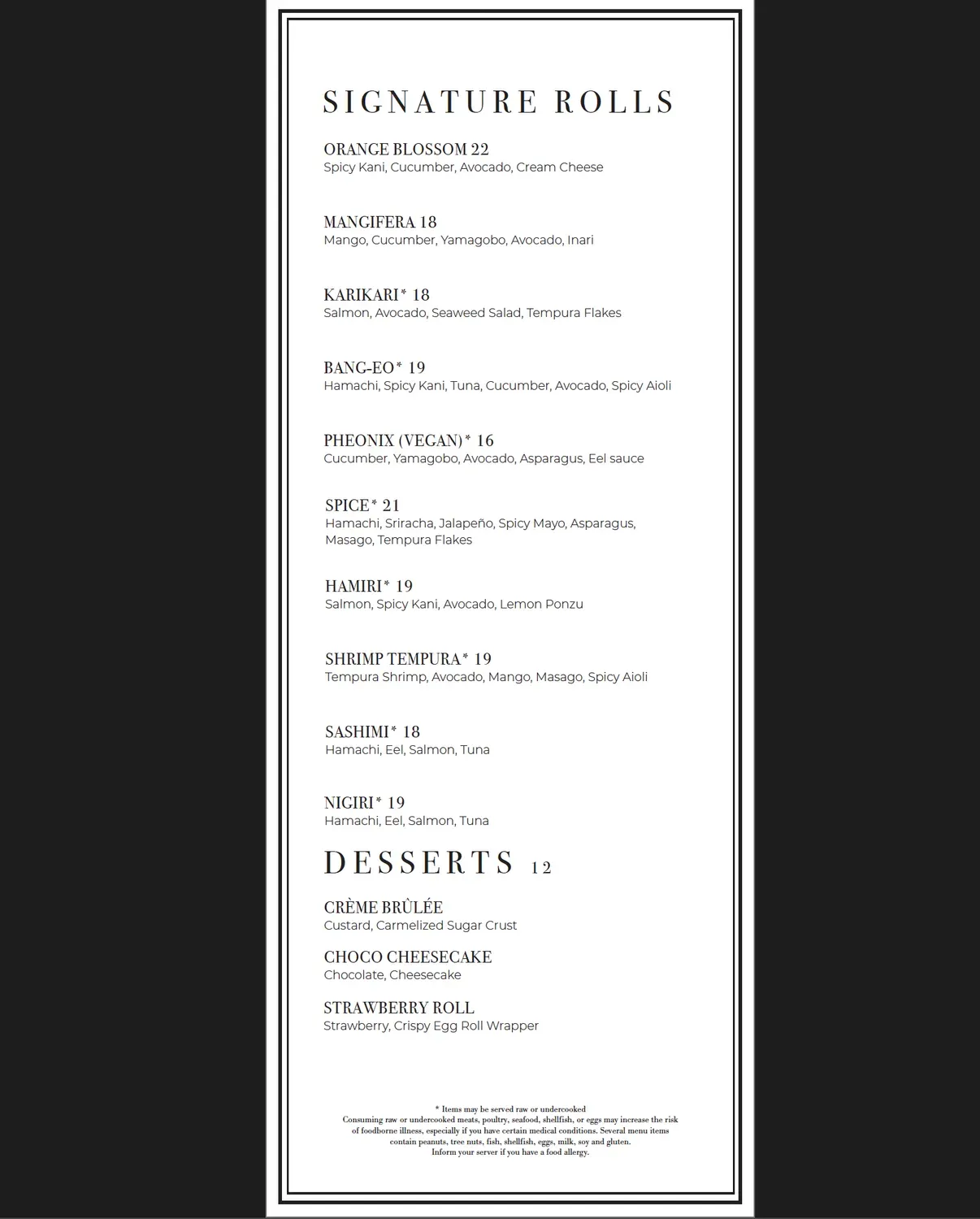 Menu 1